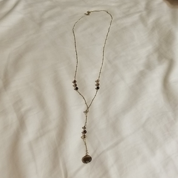 Simple drop stone necklace - Picture 3 of 3